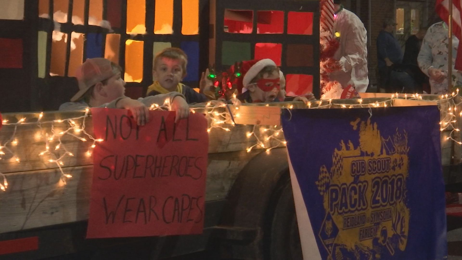 Christmas floats
